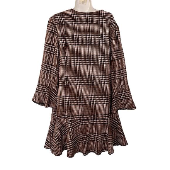 Cabi 3902 Flounce Hem Plaid Longline Full-Zip Jacket 2 Way Zipper Women’s Size S - Picture 8 of 15